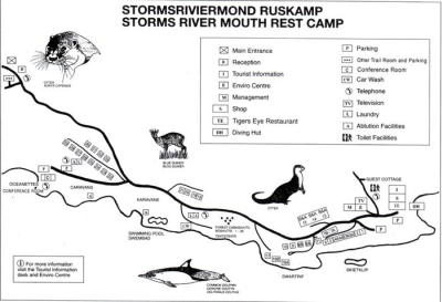 Tsitsikamma Storms River Mouth Map Tsitsikamma Storms River Mouth Map